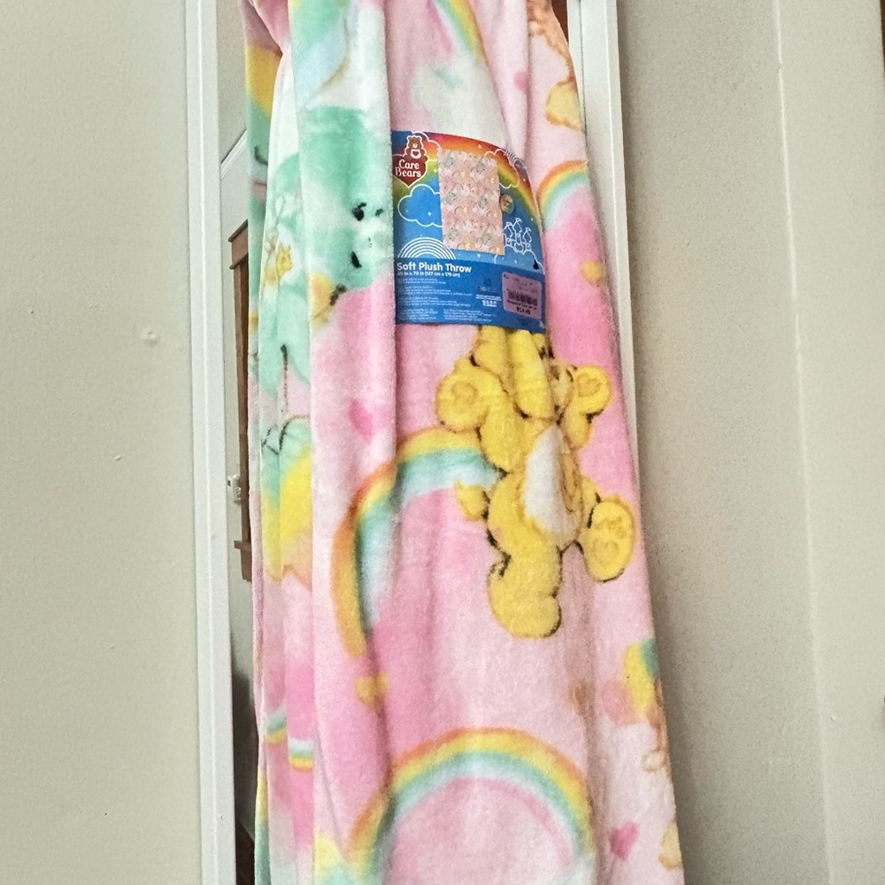 Care Bears Burlington Colorful Plush Throw Blanket